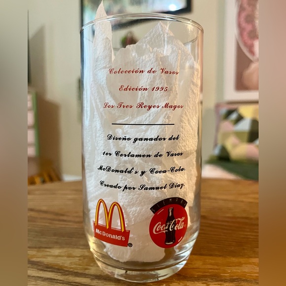 Vintage ‘95 McDonalds Coke Baltasar Glass - 3 Kings Day - Magi - Spanish Version - Picture 2 of 4
